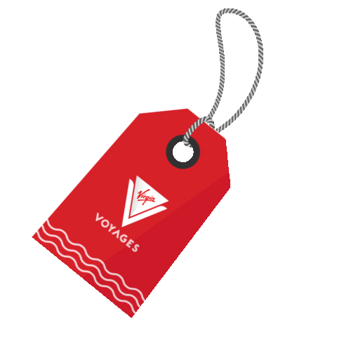 Travel Tag Sticker by Virgin Voyages