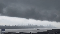 Ominous Clouds Loom Above Manhattan as Storm Brews
