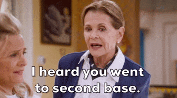 Scared Second Base GIF by truTV’s At Home with Amy Sedaris