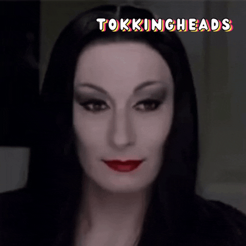 Morticia Addams Reaction GIF by Tokkingheads