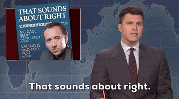that sounds about right nicolas cage GIF by Saturday Night Live