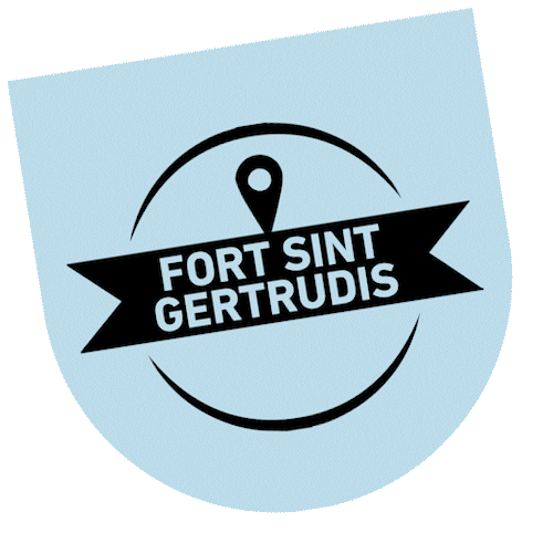 Hier Locaties - Fort St. Gertrudis Sticker