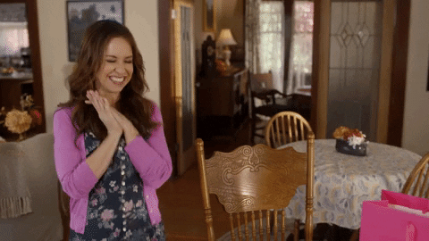 Happy Lacey Chabert GIF by Hallmark Channel - Find & Share on GIPHY