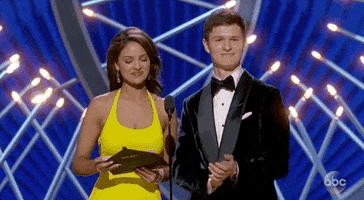 ansel elgort applause GIF by The Academy Awards