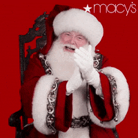 Santa Claus Reaction GIF by Macy's - Find & Share on GIPHY