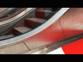 Characters Escalator GIF by Genevieve Gauckler