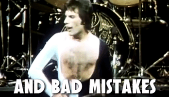 Freddie Mercury Mistakes GIF by Queen