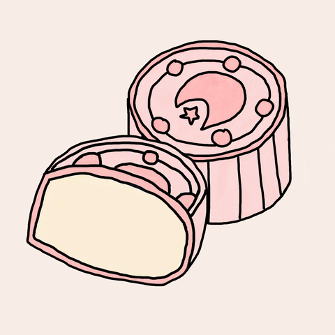 Moon Cake Pink GIF