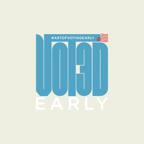 Vote Early Election 2020 GIF by Mike Perry Studio