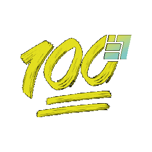 Hundert Sticker by BAU.ABC