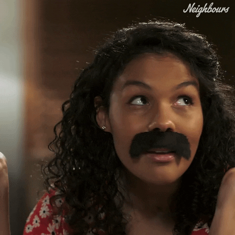 Fun Moustache GIF by Neighbours (Official TV Show account)