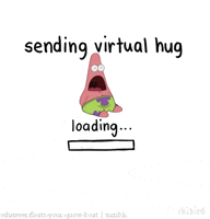 patrick star virtual hug GIF