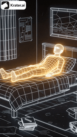 Animation Sleep GIF by Krater.ai
