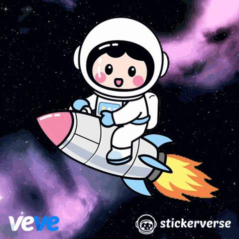 Flying To The Moon GIF by VeVe