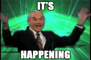 comment it's happening ron paul its happening GIF