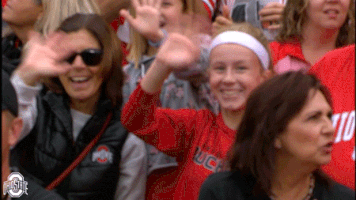 waving ncaa sports GIF by Ohio State Athletics