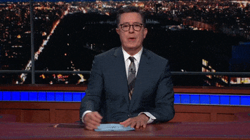 stephen colbert flight attention GIF by The Late Show With Stephen Colbert