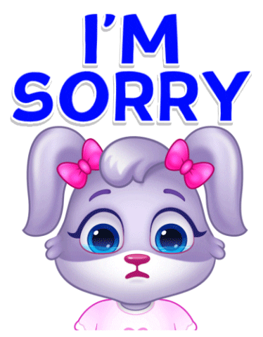 Sad I Am Sorry Sticker by Lucas and Friends by RV AppStudios