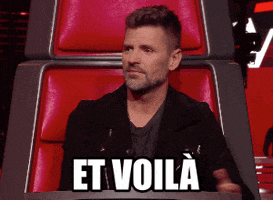here you go french GIF by La Voix