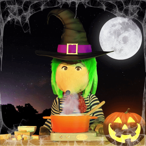 Halloween Cooking GIF by The Wombles