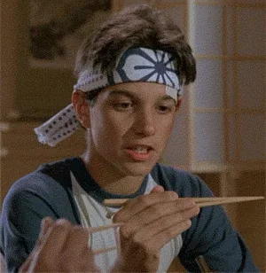 ralph macchio chopsticks GIF