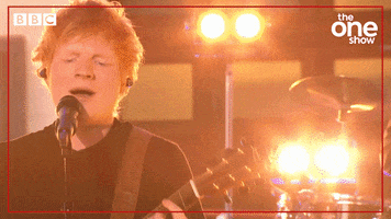 Ed Sheeran Singing GIF by BBC The One Show