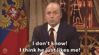 he just likes me vladimir putin GIF by Saturday Night Live
