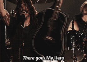 foo fighters there goes my hero GIF
