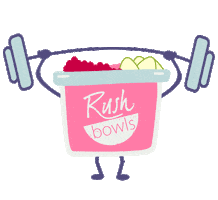 Thanks Bowl Sticker by RushBowls