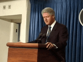Sad Bill Clinton GIF