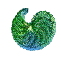 3D Swirling Sticker by Midsummerish