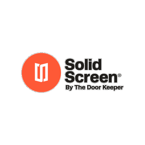 Solid Screen Doors Sticker