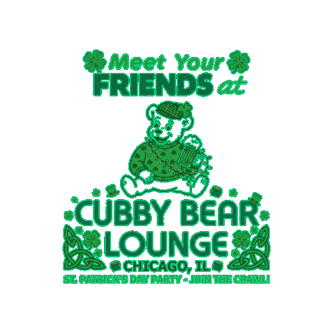 Stpatricksday Sticker by The Cubby Bear Chicago