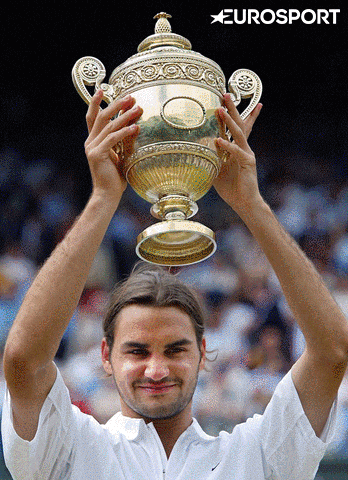 Roger Federer Wimbledon GIF by Eurosport France