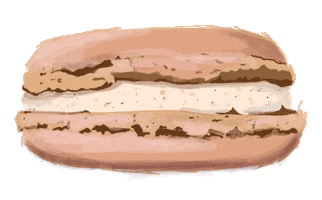 South Bend Eating Sticker by Pink Lemonade Pastries