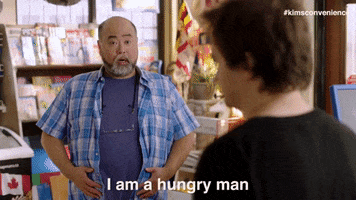 hungry feed me GIF by Kim's Convenience