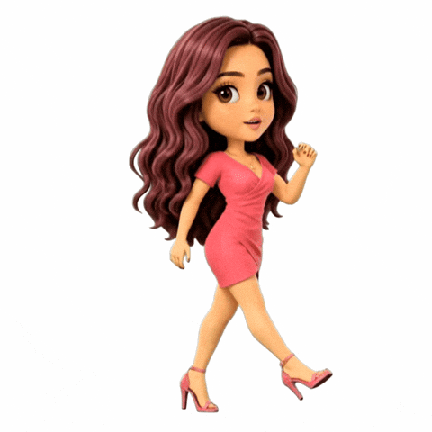 Vanessa Pink Dress GIF