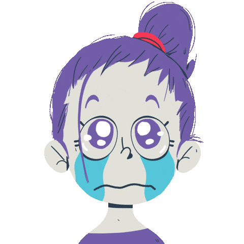 Sad Girl Sticker by Yimbo