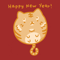 Happy New Year Tiger GIF