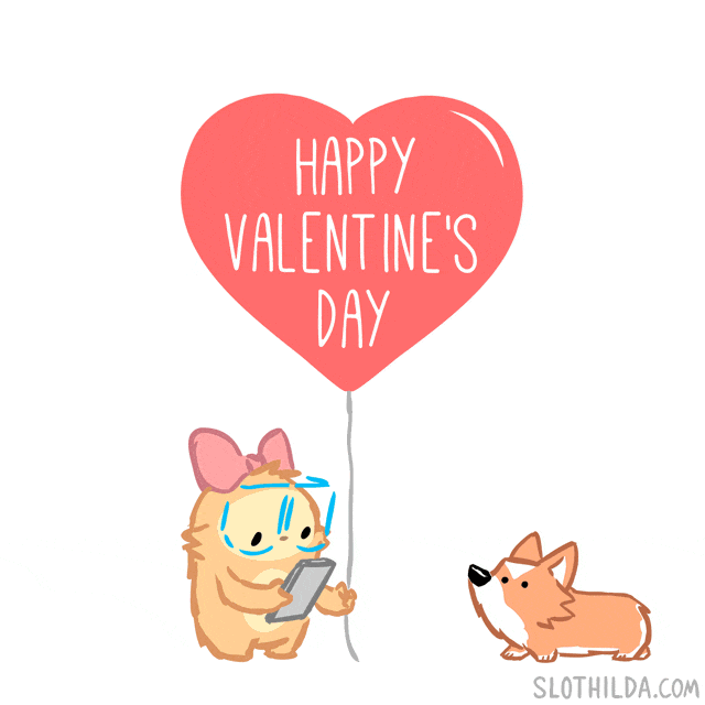 Valentines Day Love GIF by SLOTHILDA Find & Share on GIPHY