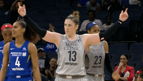 excited lindsay whalen GIF by WNBA