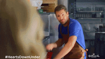 Throwing Food Fight GIF by Hallmark Channel