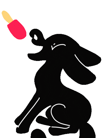 Happy Dog Sticker by Imaginook