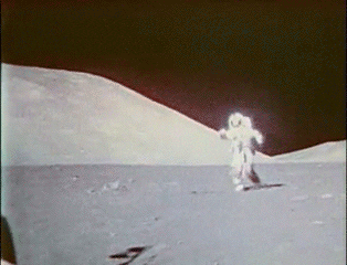 moon walk space GIF by US National Archives