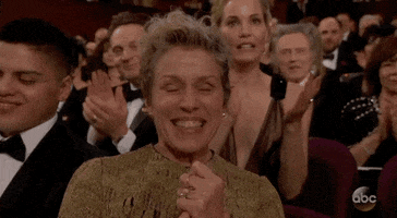 Happy Frances Mcdormand GIF by The Academy Awards