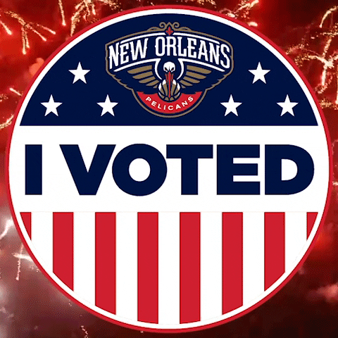 Vote GIF by New Orleans Pelicans