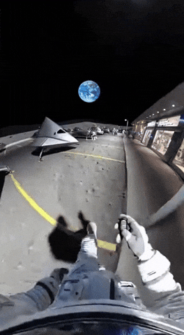 Rocket Ship Space GIF