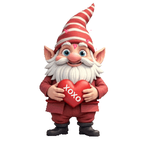 I Love You Gnome Sticker