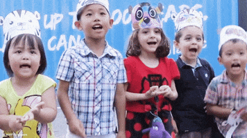 Excited Happy Children GIF by Earth Hour