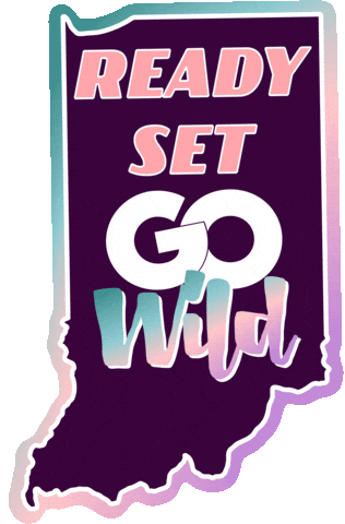 Ready Set Go Indianapolis Sticker by Krissyanne Designs